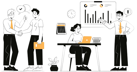 Ilustración sobre consultoría estratégica